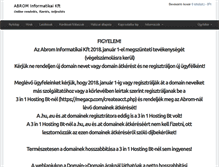 Tablet Screenshot of abrom.hu